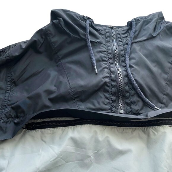 AMBIG Men’s Hooded Quarter-Zip Windbreaker Jacket - Picture 5 of 12